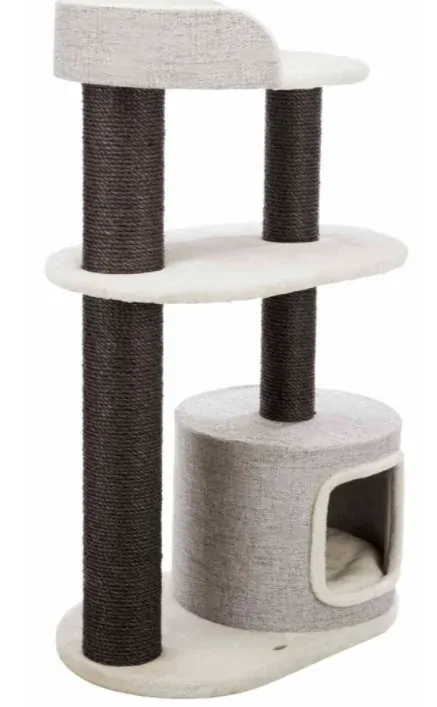 TRIXIE XXL škrabadlo CARA, 2 patra, kukaň, 128 cm, bílá/hnědá
