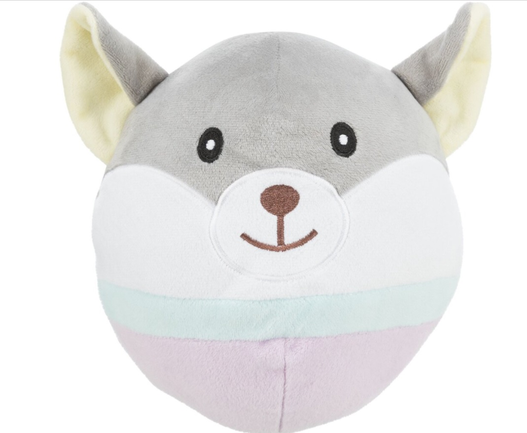 TRIXIE JUNIOR Bear, plyšová medvědí hlava pro štěňata,  20 cm