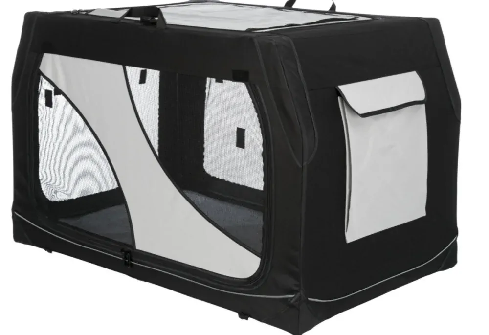 TRIXIE Transportní nylonový box Vario M 76x48x51 cm černo-šedý