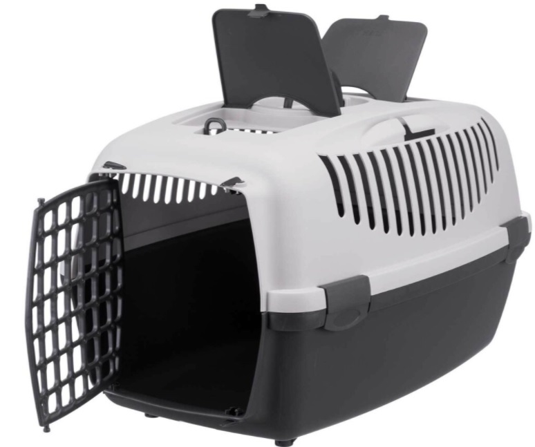 TRIXIE Transportní box CAPRI III 40x38x61cm (max. 12kg) - světle šedá/tmavě šedá