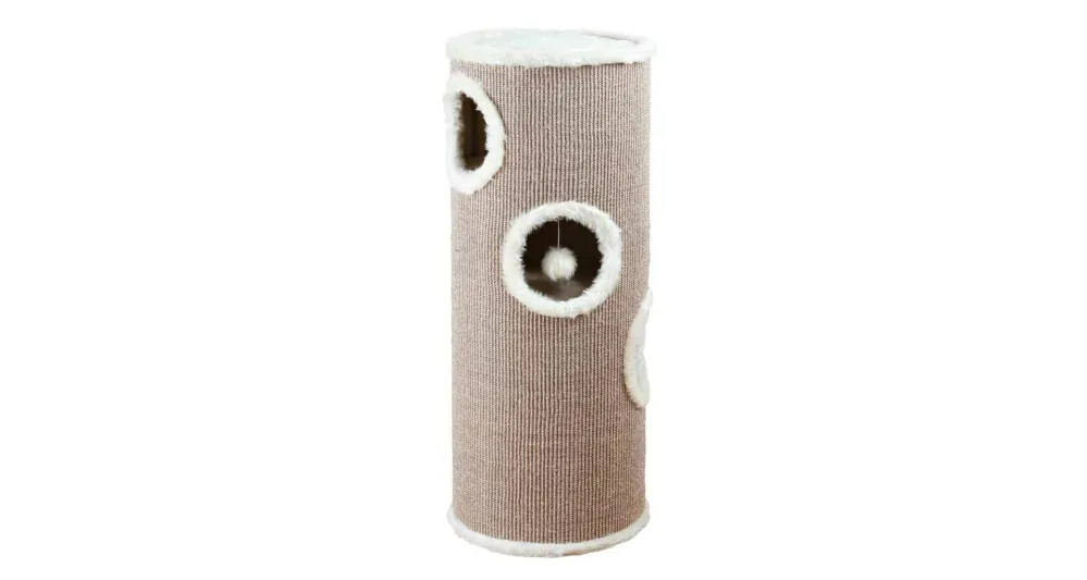 TRIXIE Škrabací válec pro kočky TOWER EDOARDO šedo/krémový 100 cm