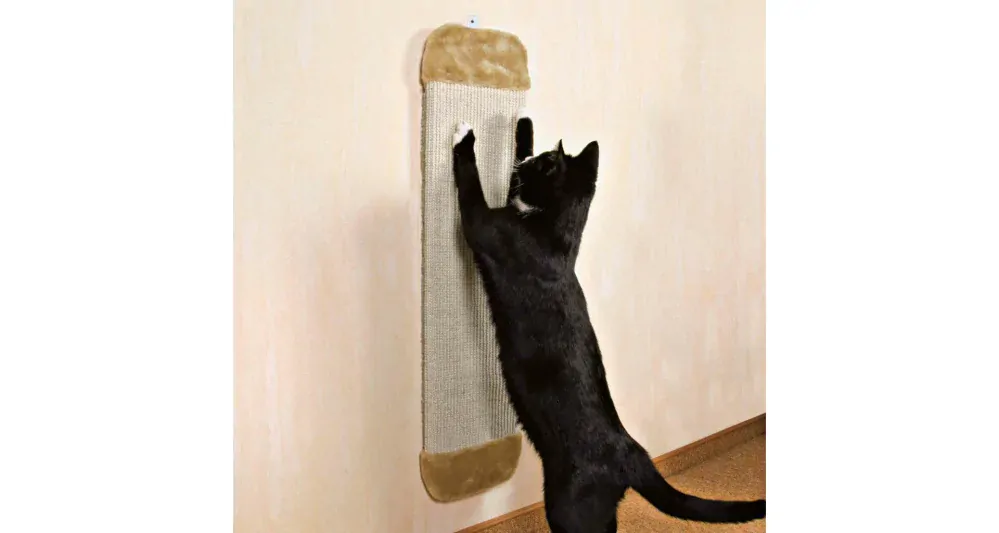 TRIXIE Škrábadlo nástěnné s plyšovým zakončením XL 18x78 cm