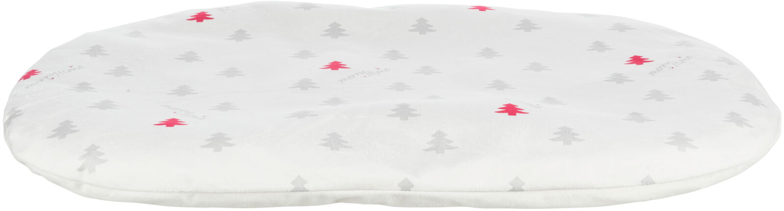 Xmas cushion NIVIA, vánoční polštář oválný, 70 x 47 cm, krémový