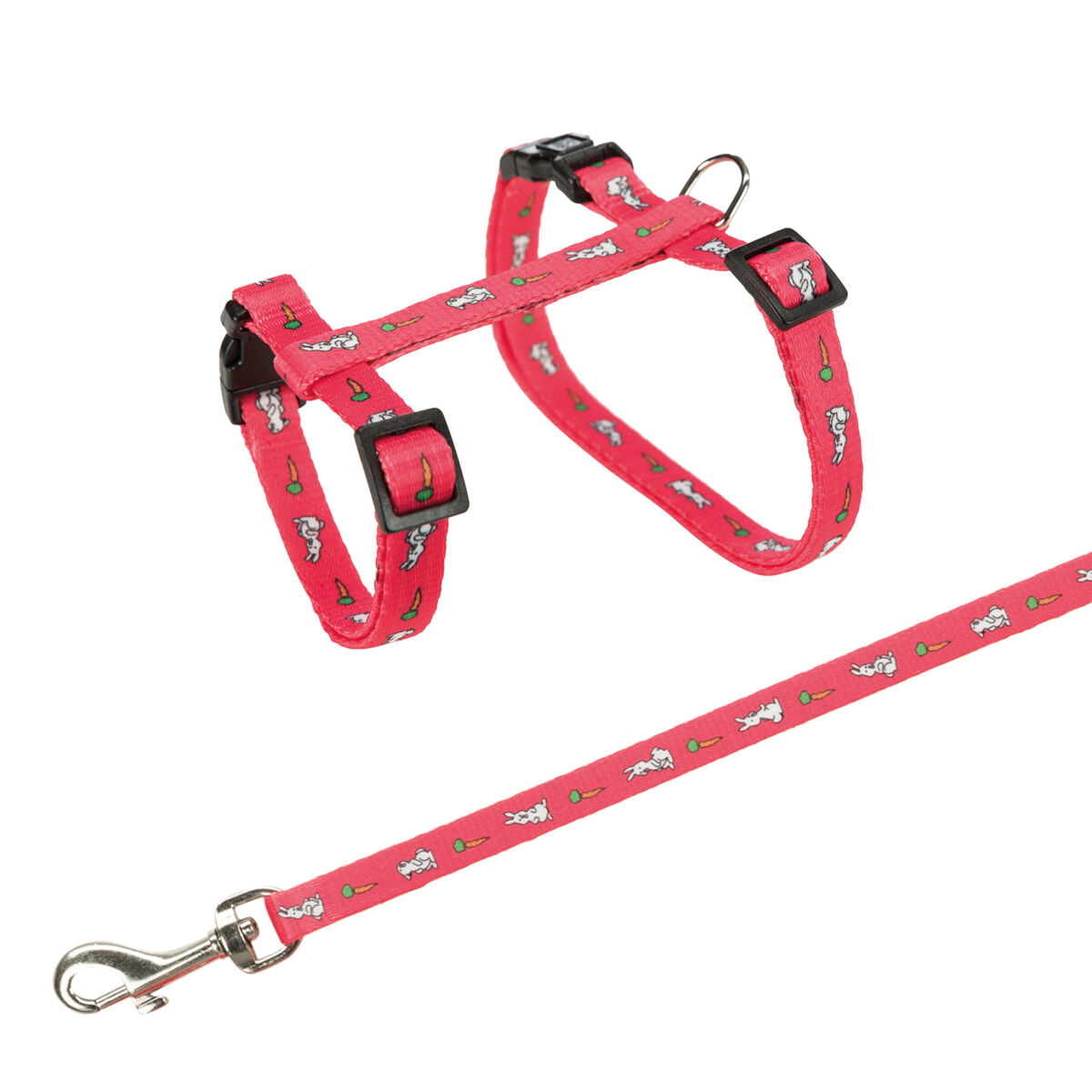 TRIXIE Postroj s vodítkem pro králíka - motiv 25-44/1cm 1,25m