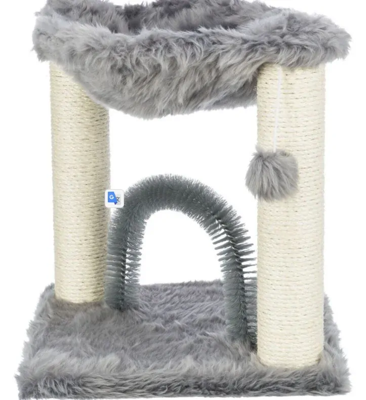 Škrabadlo BAZA s lůžkem a kartáčem, 50 cm, šedá