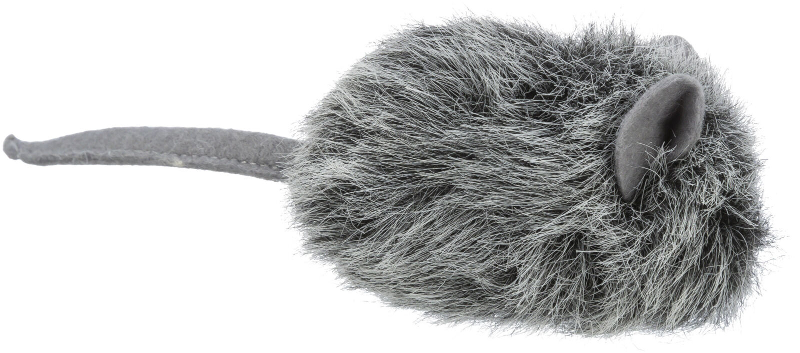 TRIXIE Myška chlupatá s catnipem, 9 cm, šedá/béžová