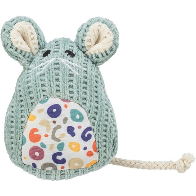 TRIXIE Myška tkaná sedící, s catnipem, 11 cm