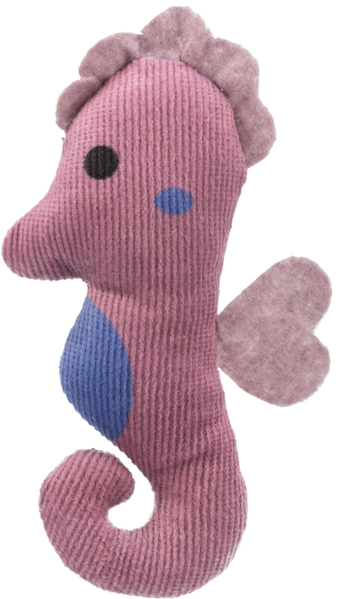 TRIXIE Mořský koník s catnipem 11 cm, plyš, mix barev