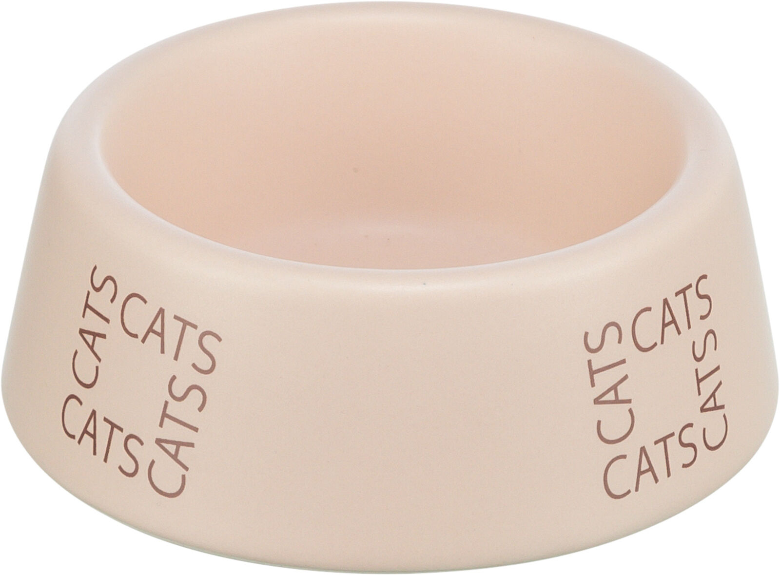 TRIXIE Keramická miska pro kočky s nápisem CATS, 0,15 l/ø 12 cm, růžová