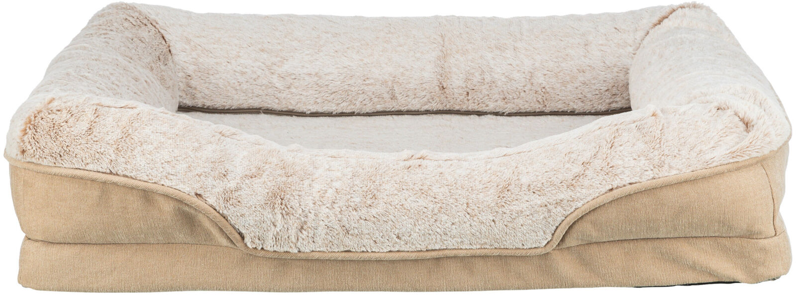 TRIXIE Vital Bed LINO, ortopedický obdélníkový pelech, šedá/světlešedá 110 x 75 cm