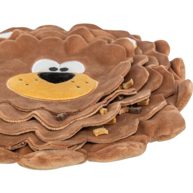 TRIXIE DOG ACTIVITY lev, šustící koberec na pamlsky, ø 26 cm, polyester, hnědá