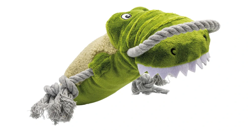 Krokodýl pískací, plyšová hračka pro psy 34 cm, HipHop Dog