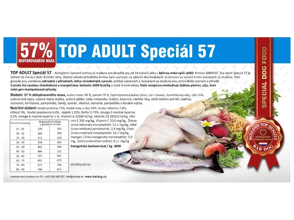 Bardog Top Adult speciál 57 25/10 15kg