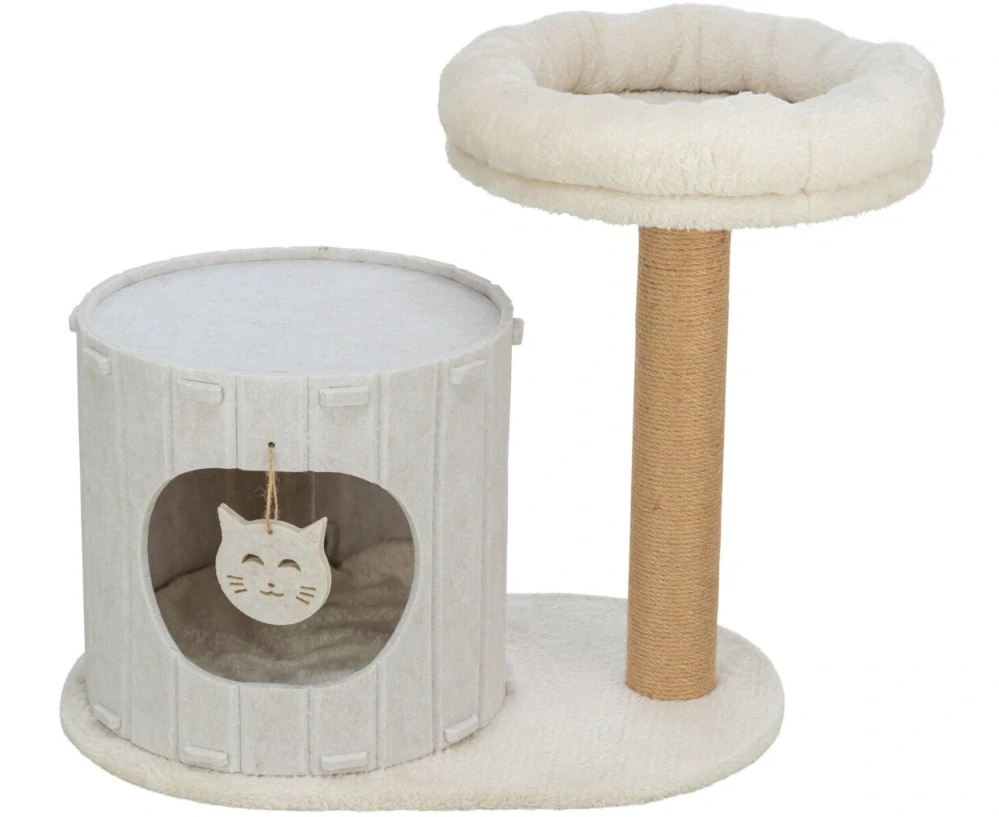 TRIXIE Škrabadlo FILIA s filcovým domkem, 58 × 37 cm, výška: 52 cm, krémová