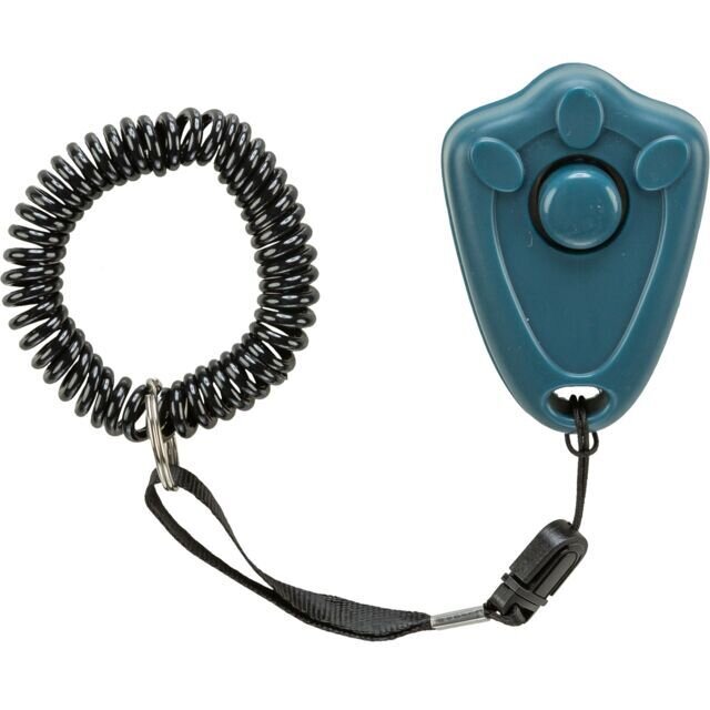 TRIXIE Clicker s tlačítkem výcviková pomůcka s poutkem