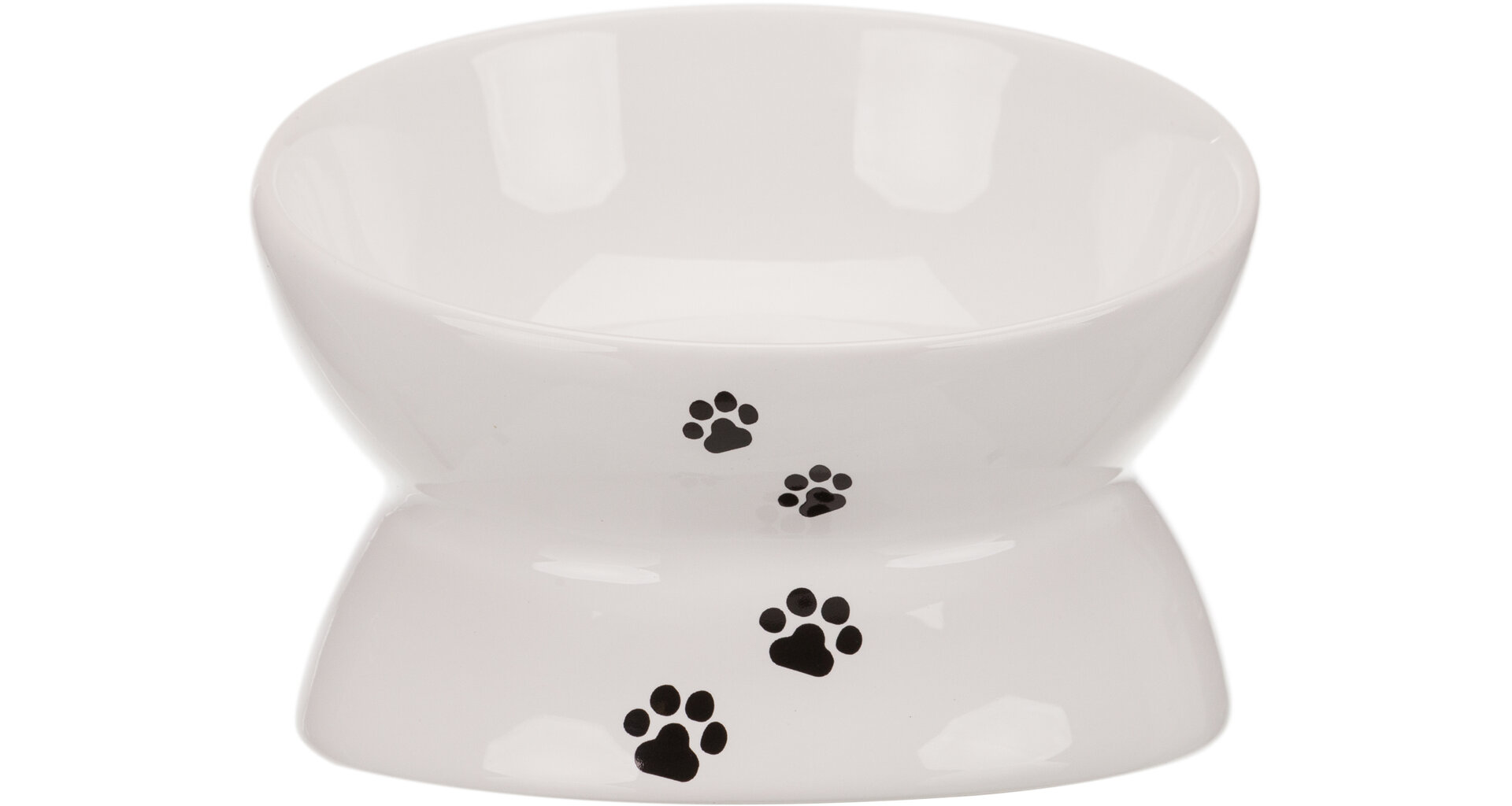 TRIXIE Zvýšená ergonomická keramická miska, 0.15 l/ø 13 cm, bílá