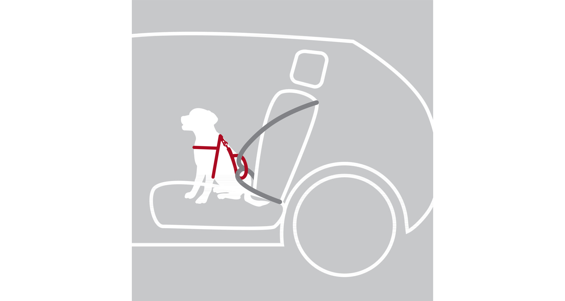 TRIXIE Bezpečnostní postroj do auta M 50-65 cm/20 mm