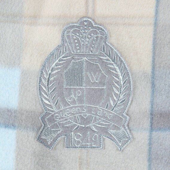 TRIXIE Svetr Napoli, svěle modrá+béžová kostka - DOPRODEJ M: 45cm, hruď: 56 cm