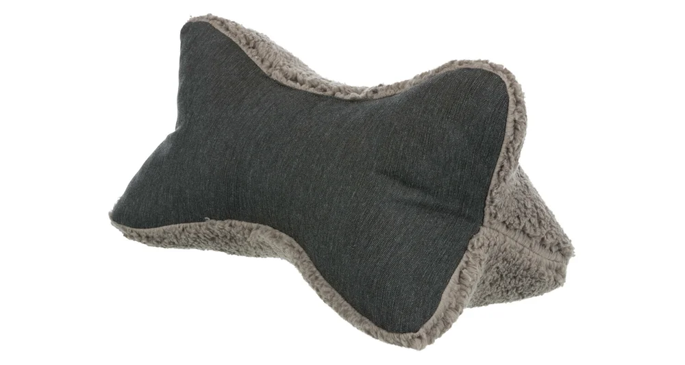 TRIXIE Polštář pod hlavu BENDSON, 40x22 cm, světlešedá/tmavošedá