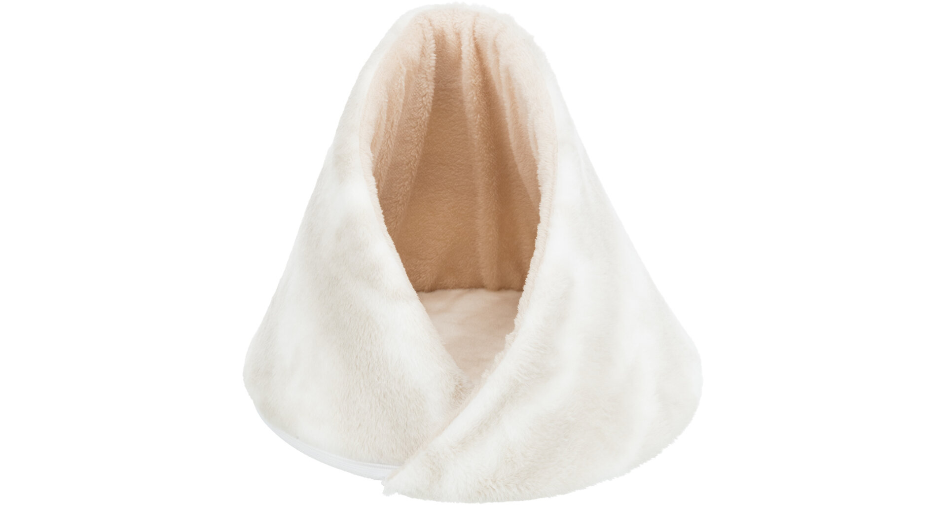 TRIXIE NELLI plyšová jeskyňka, na zip odepínací okraje, béžová ø52 x 40cm