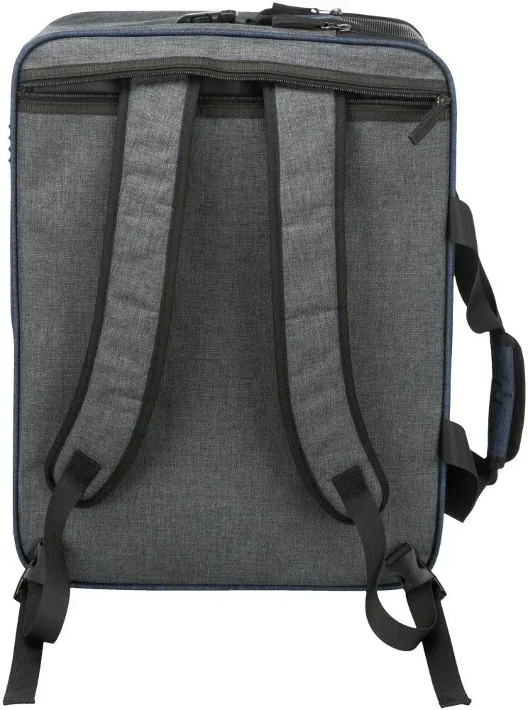 TRIXIE Batoh a nosítko TARA 2v1, 25 x 38 x 50 cm, šedá/modrá (max. 7kg)