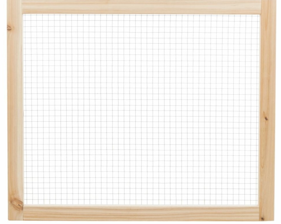 TRIXIE Vnitřní výběh pro zakrslé králíky, 60 - 240 x 50 cm, přírodní dřevo/kov