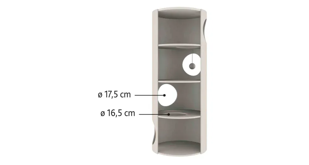 TRIXIE Škrabací válec pro kočky TOWER EDOARDO šedo/krémový 100 cm