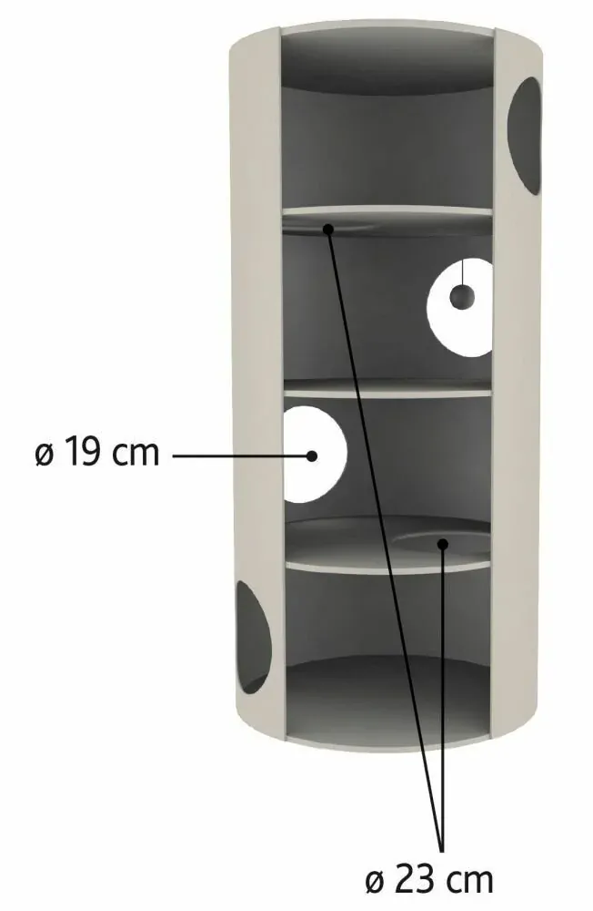 TRIXIE Škrábadlo VITUS Cat Tower, 115 cm, hnědo/krémové - DOPRODEJ