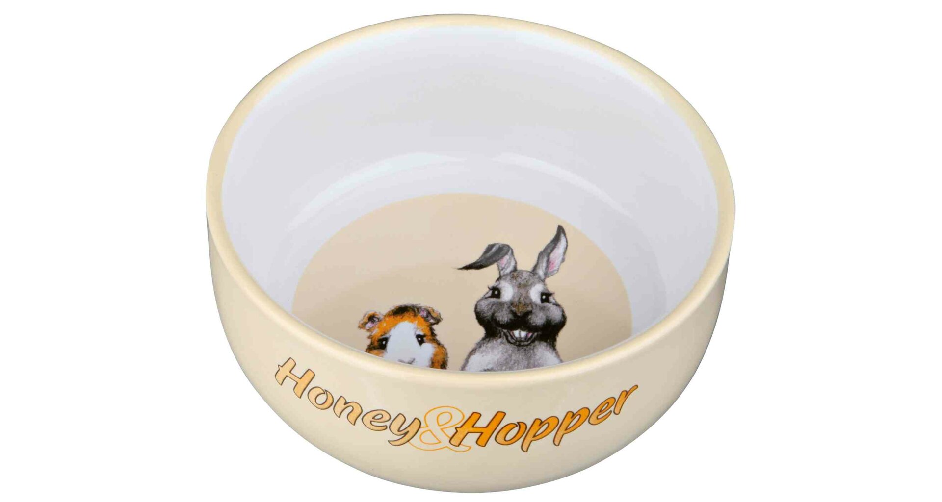 TRIXIE Keramická miska Honey-Hopper pro morče, králíka 250ml/11cm