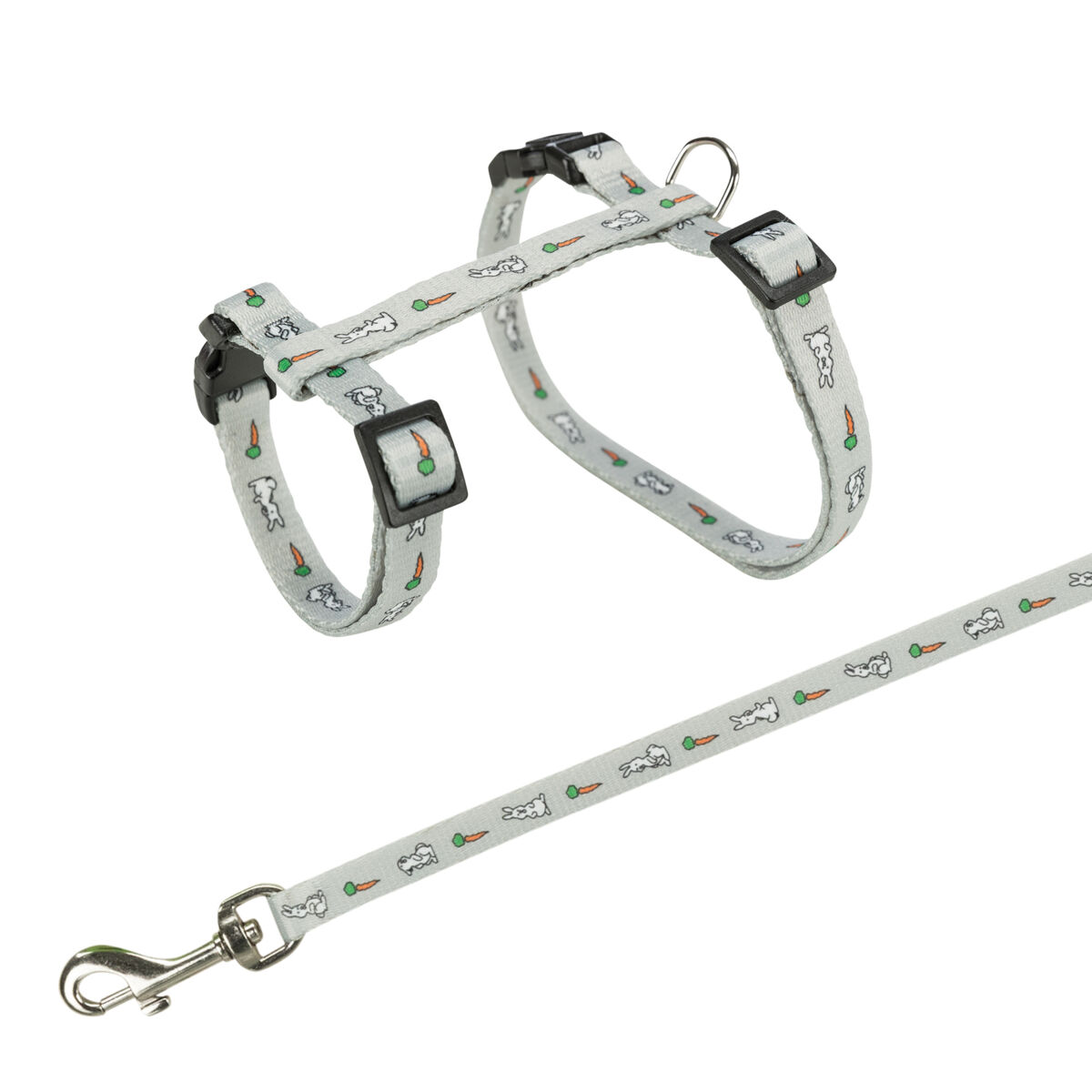 TRIXIE Postroj s vodítkem pro králíka - motiv 25-44/1cm 1,25m