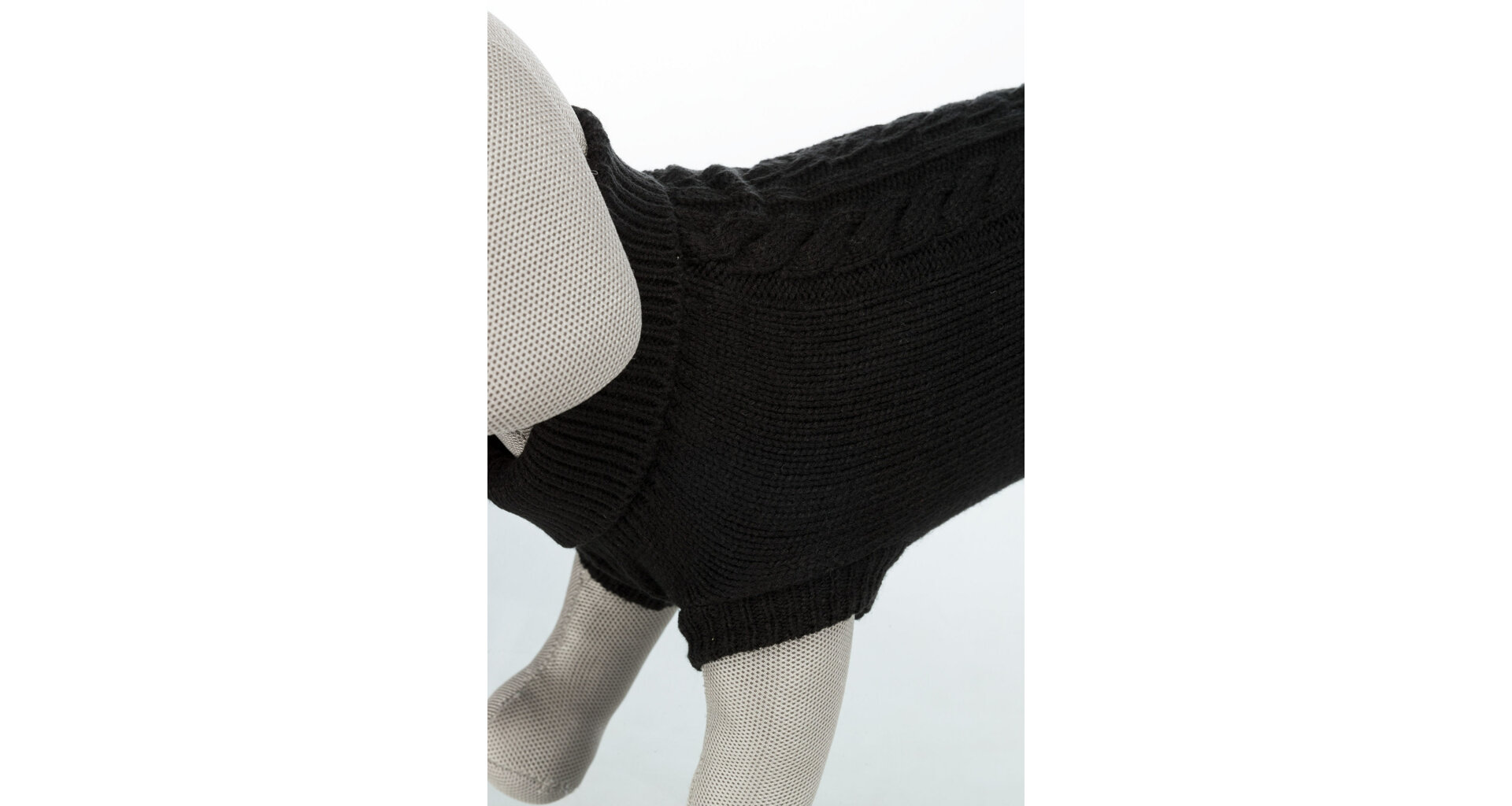TRIXIE Svetr KENTON černá M:45cm, hruď:48cm, krk:36cm