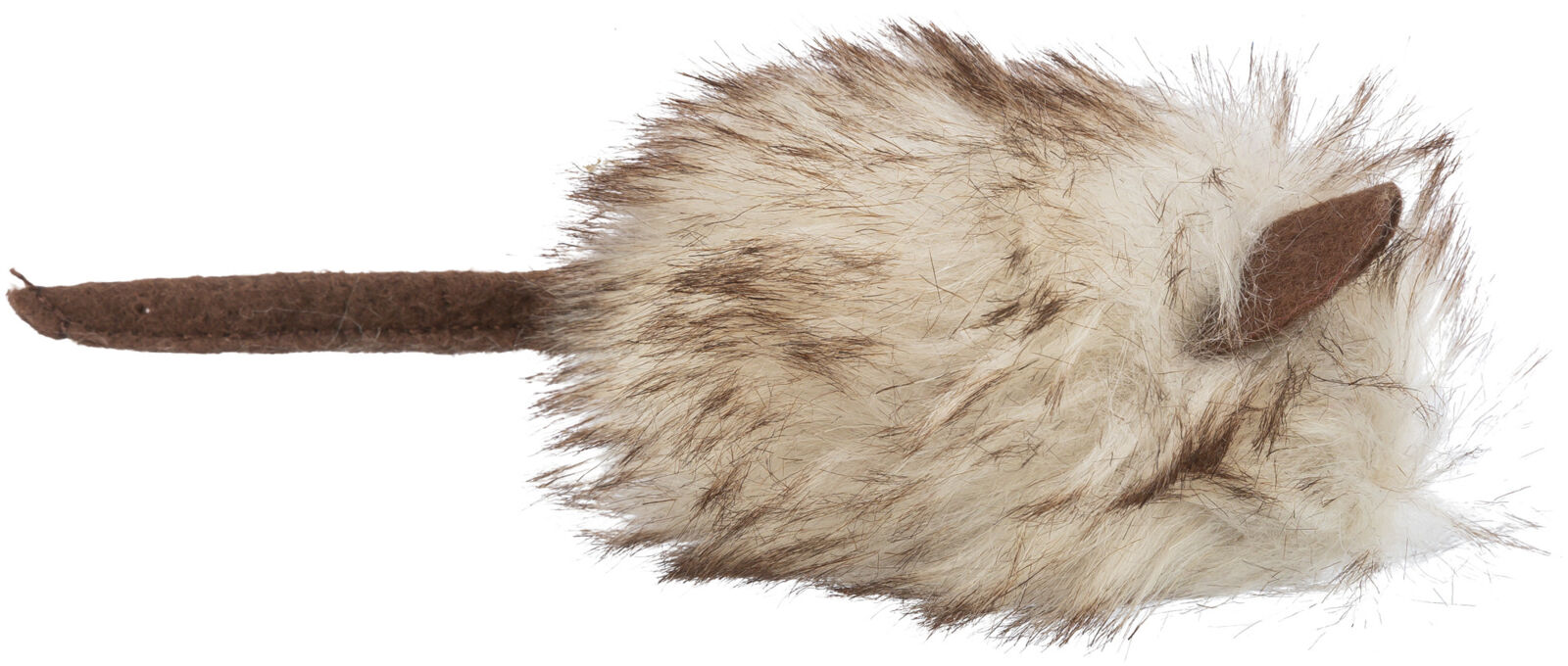 TRIXIE Myška chlupatá s catnipem, 9 cm, šedá/béžová