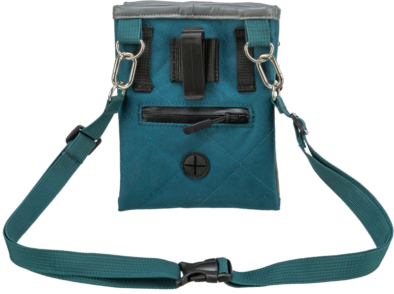 TRIXIE TWIN, taštička na pamlsky, 15 x 18 x 2,5 cm, bavlna/polyester, petrolejová