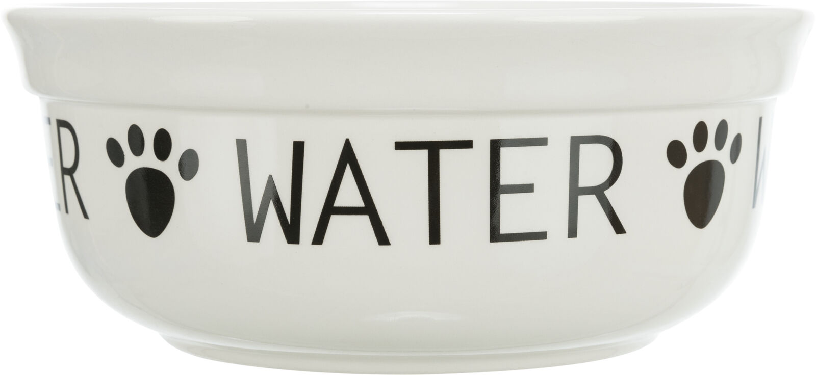 TRIXIE Keramická miska WATER, bílá/černá 1,6 l/ ø 20 cm