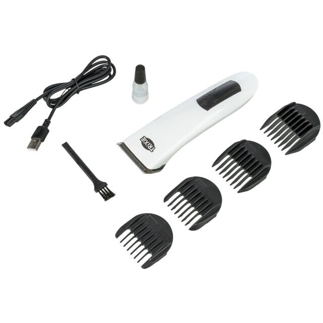 TRIXIE Stříhací strojek CLIPPER TR1600 5 W - akumulátorový, černá/bílá (RP 2,90 Kč)