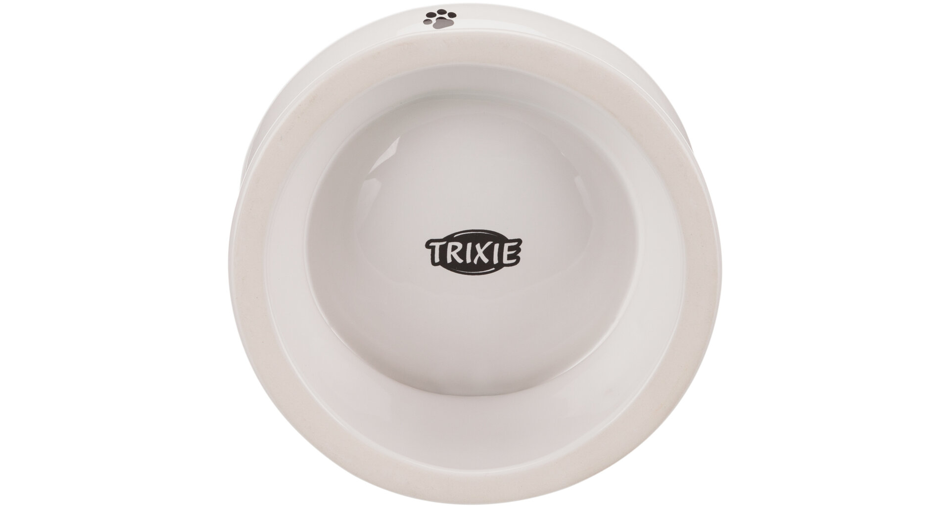 TRIXIE Zvýšená ergonomická keramická miska, 0.15 l/ø 13 cm, bílá