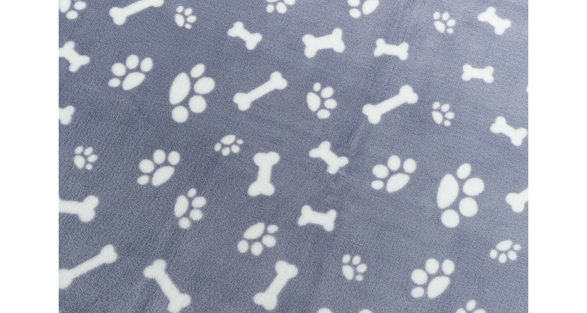 TRIXIE Plyšová deka KENNY, modrá s kostičkami a packami 75 x 50cm