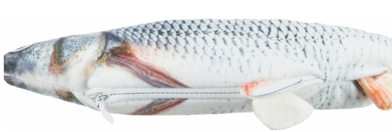 TRIXIE Ryba jako živá, mrskající se, s catnipem, látka, 30cm (RP 2,90 Kč)