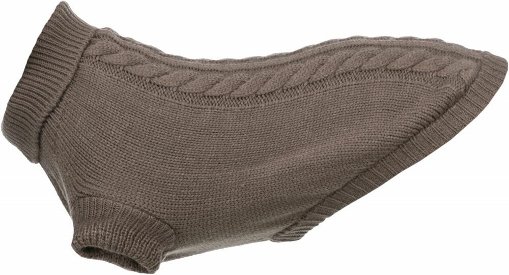 TRIXIE Svetr KENTON hnědošedá M:50cm, hruď:52cm, krk:38cm