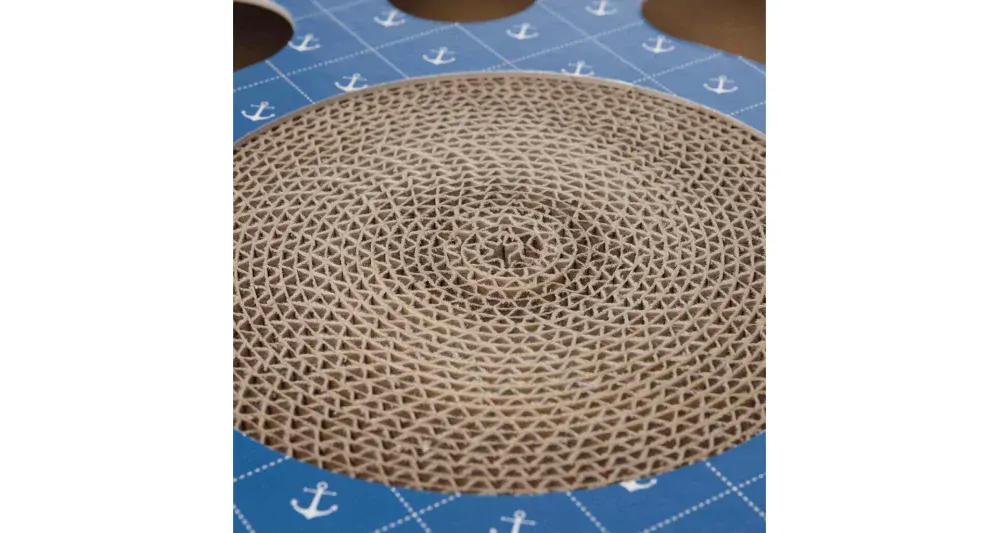 TRIXIE Škrabací bubínek s hračkami 33 cm modrý