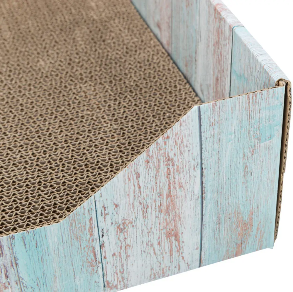 Škrabací pelech s catnipem, 45 x 12 x 33 cm, karton