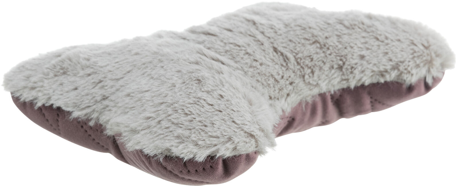 Xmas Bone - kost se zvukem, hračka pro psy, 20 cm, samet/plyš, berry/petrolejová