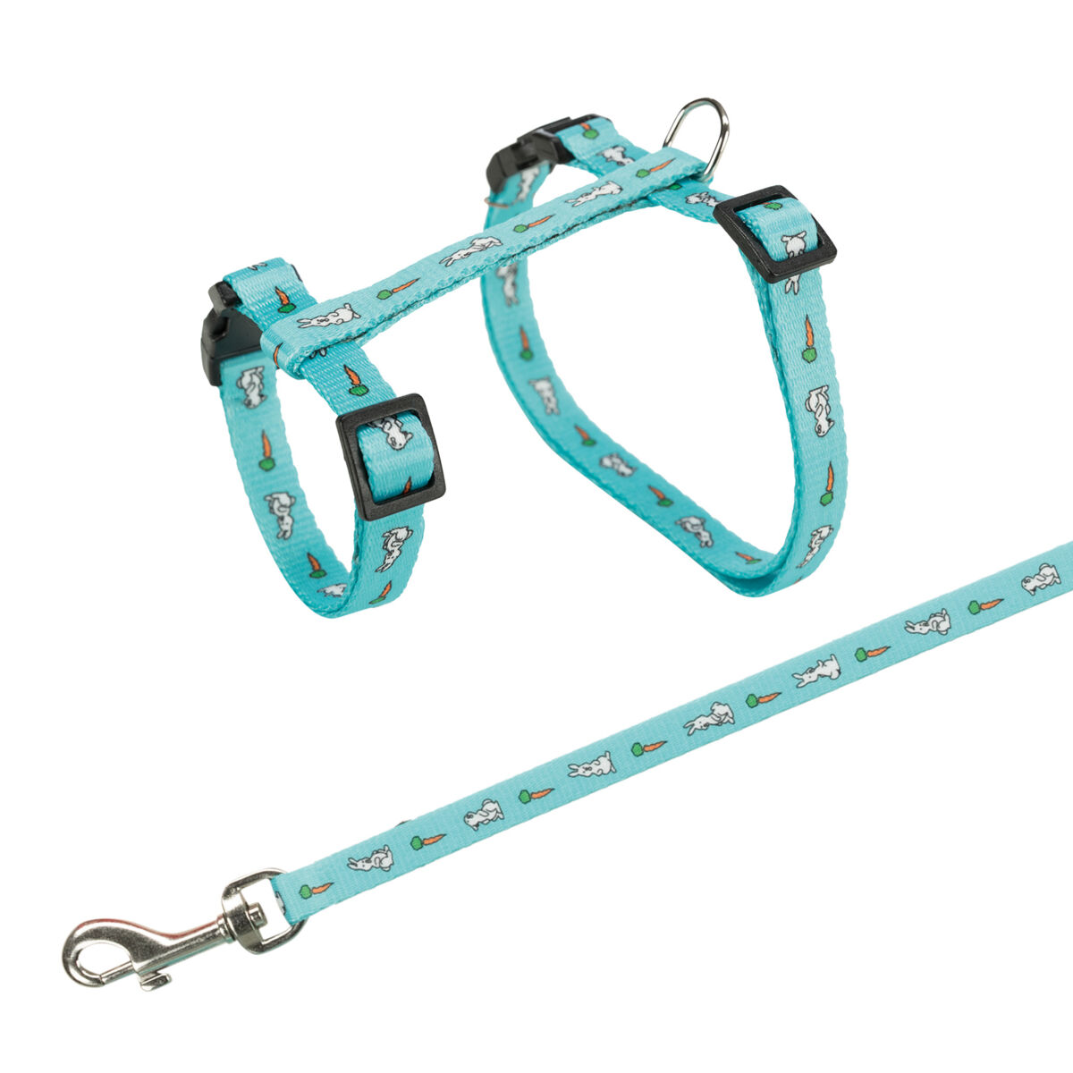 TRIXIE Postroj s vodítkem pro králíka - motiv 25-44/1cm 1,25m