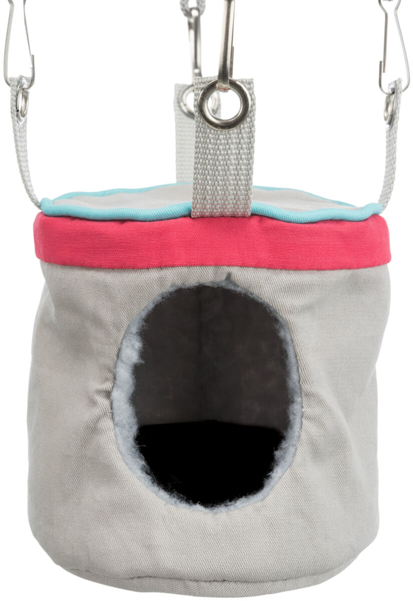 TRIXIE Šustící jeskyň pro křečka, na zavěšení do klece 10x9 cm