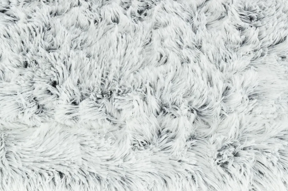 TRIXIE Lehací podložka HARVEY, hebký dlouhý vlas, bílo-černo/šedá 160 x 100 cm