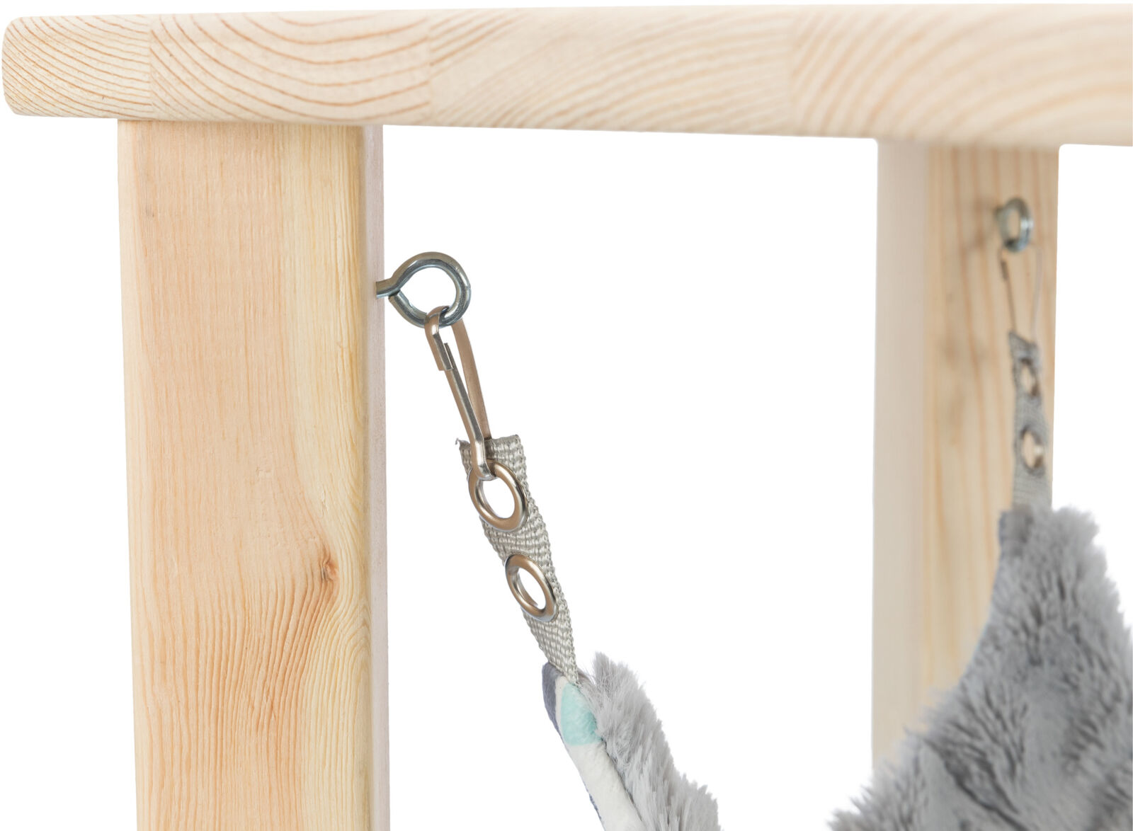 TRIXIE SUNNY přístřešek s houpací sítí pro činčily/morčata, 28 × 24 × 28 cm, šedá/multikolor