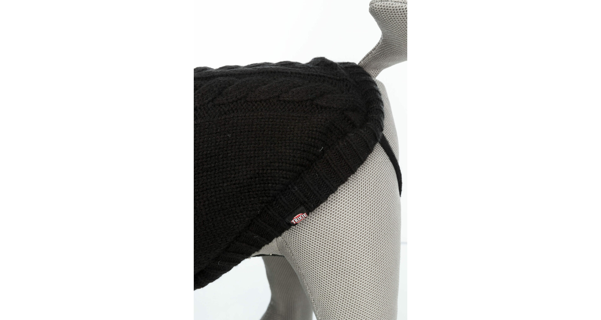 TRIXIE Svetr KENTON černá XS:30cm, hruď:38cm, krk:26cm