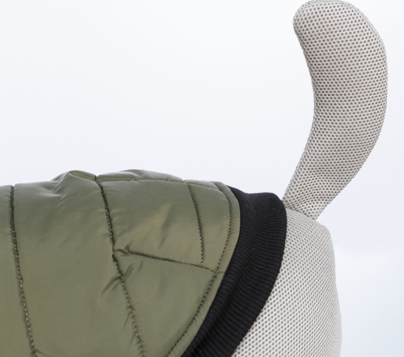 TRIXIE Prošívaná vesta ARLAY, khaki XS:27cm, hruď:40cm, krk:32-36cm