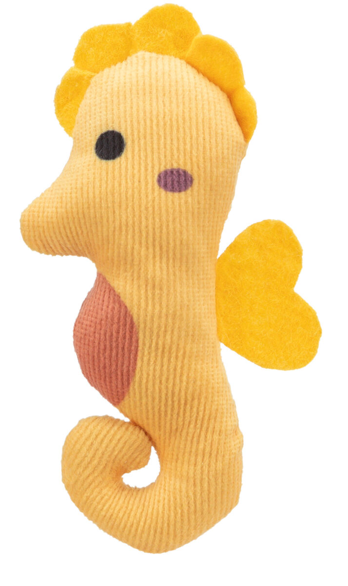 TRIXIE Mořský koník s catnipem 11 cm, plyš, mix barev