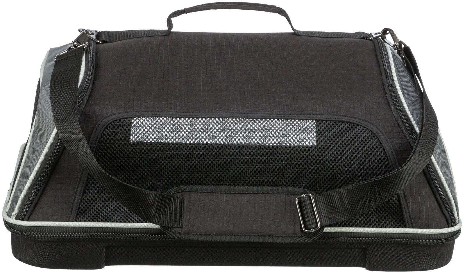 TRIXIE Letecká přepravní taška BOARDING, 55 × 23 × 40 cm, do 7 kg, černá/šedá
